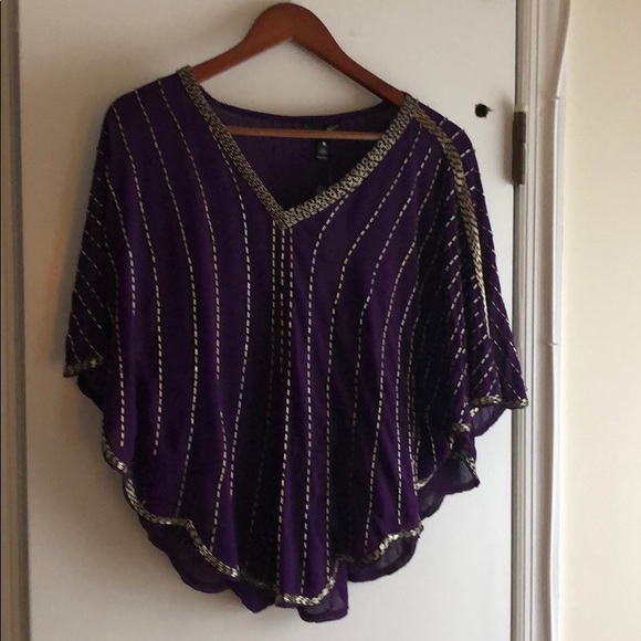 Aqua purple going out top - Picture 1 of 4